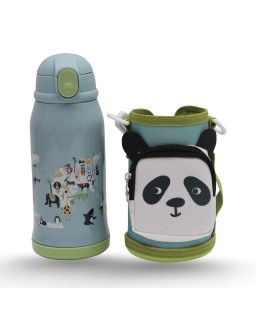 BOUTEILLE D'EAU 500ML METAL + SAC - MUST TEAM