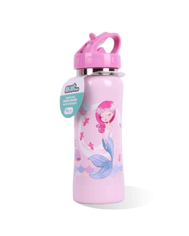 BOUTEILLE D'EAU 500ML METAL MOTIF MUST