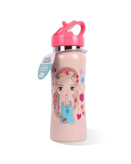 BOUTEILLE D'EAU 500ML METAL MOTIF MUST