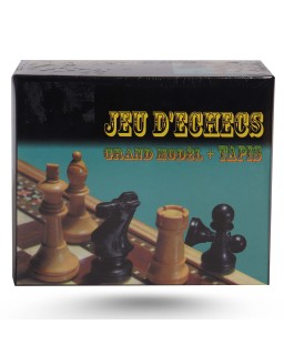 JEU ECHEC GRAND MODÈLE + TAPIS