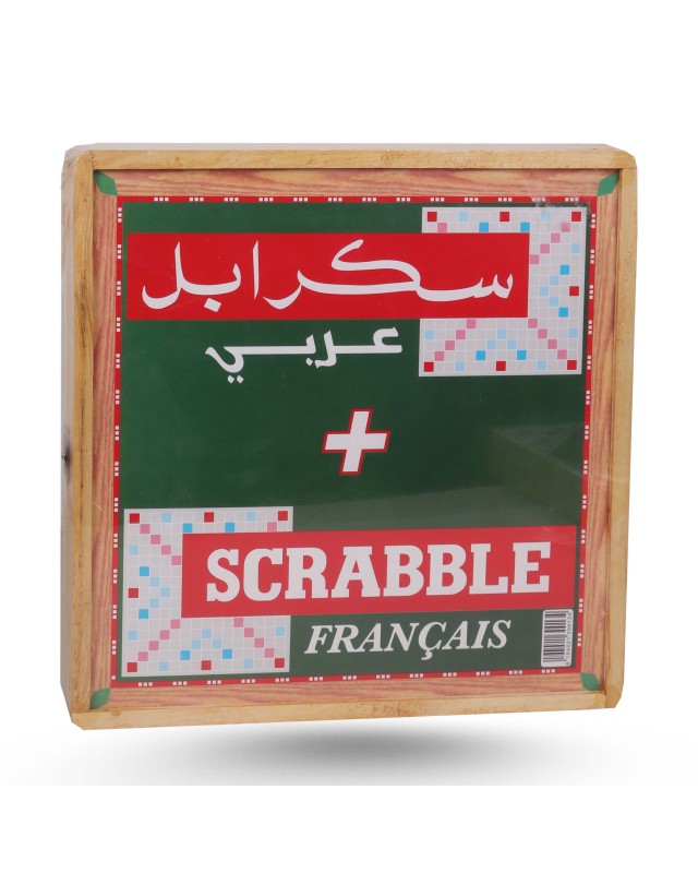 COFFRET SCRABBLE SIMPLE ARABE + FRANÇAIS