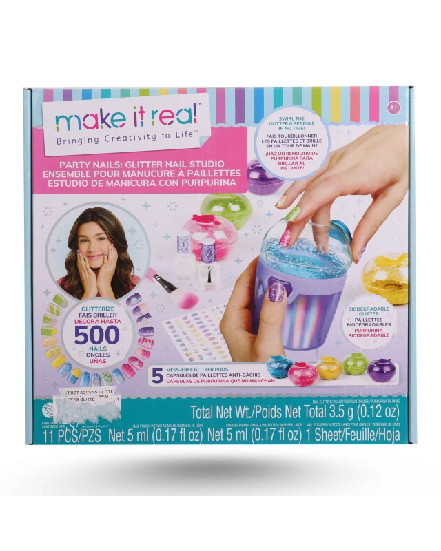 COFFRET ACCESSOIRES GLITTER NAILS - MAKE IT REAL