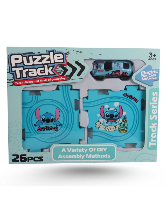 PUZZLE TRACK 26 PIÈCES - STITCH