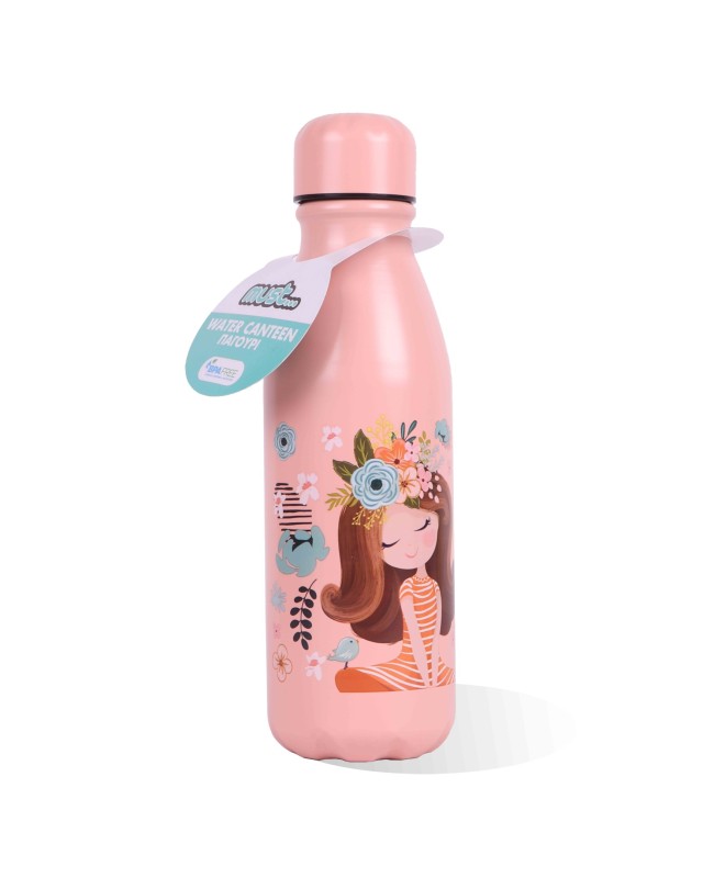 BOUTEILLE D'EAU 550ML METAL MOTIF MUST