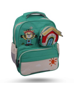 SAC A DOS ENFANT  ROBUSTA - MOTIF MAISON TIGRE