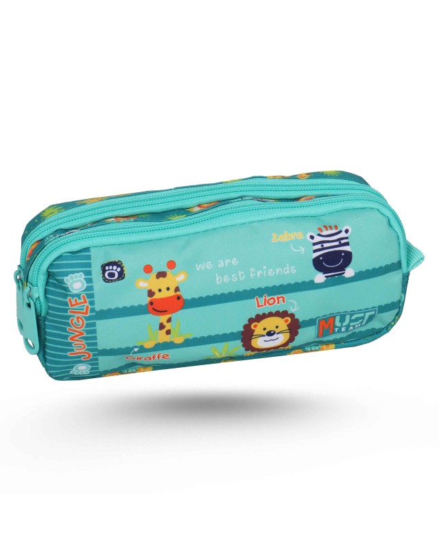 TROUSSE 2 POCHES - MUST TEAM - JUNGLE ANIMALS