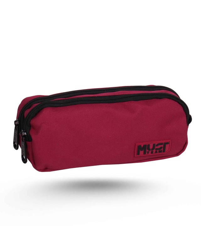 TROUSSE 2 POCHES UNI - MUST TEAM - ROUGE BORDEAUX