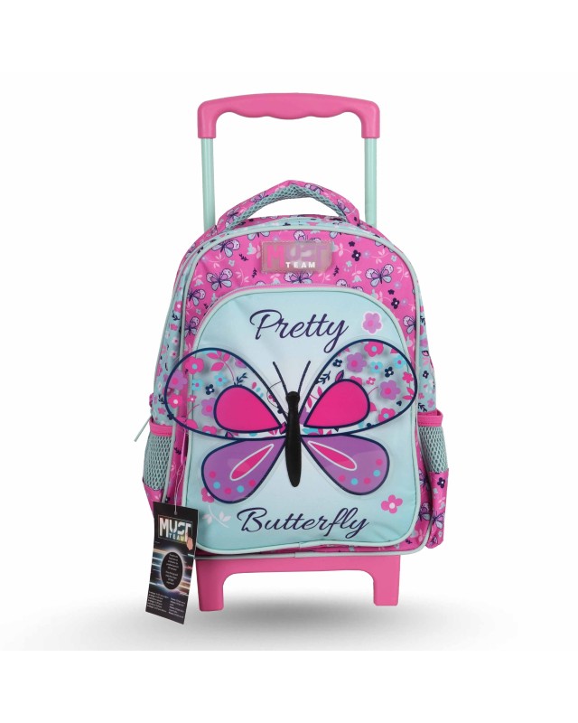 SAC A DOS ENFANT TROLLEY - MUST TEAM - PRETTY BUTTERFLY