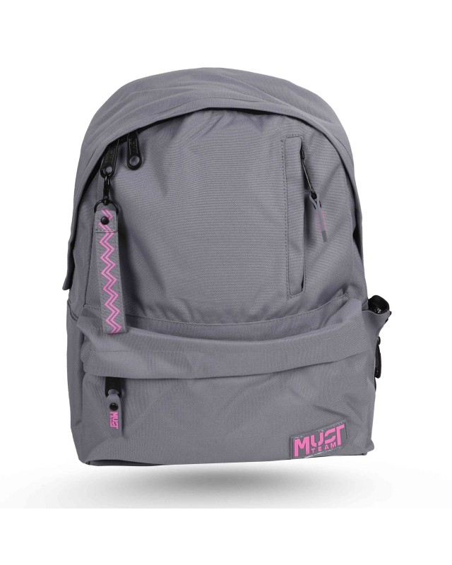 SAC A DOS LYCÉE MUST TEAM - GRIS & ROSE