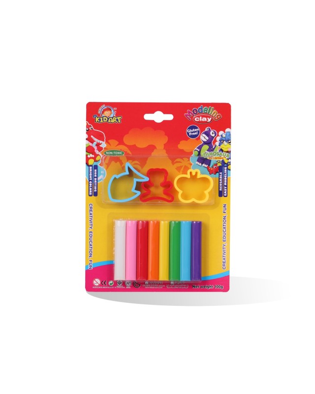 PATE A MODELER DE 8 + MOULE KIDART