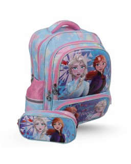 SAC A DOS 4 POCHES + TROUSSE ROBUSTA - FROZEN