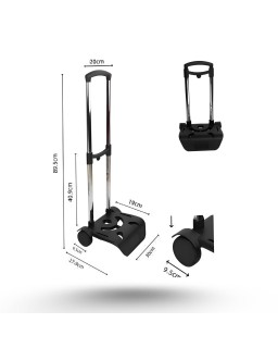 SUPPORT CHARIOT MUST TEAM - NOIR