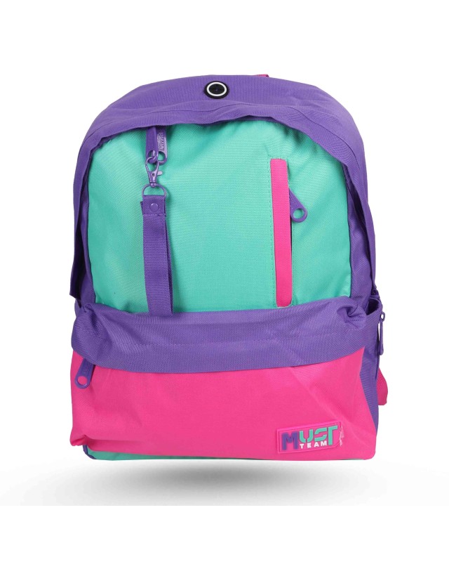 SAC A DOS - MUST TEAM - TRI-COLORE R/V/V