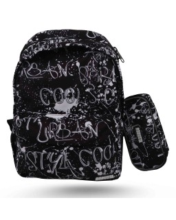 SAC A DOS + TROUSSE IMPRIMÉ - 2 POCHES - ROBUSTA