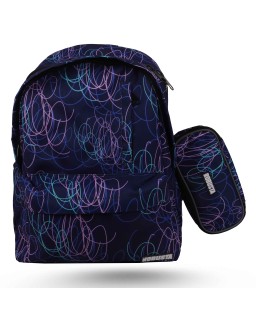 SAC A DOS + TROUSSE IMPRIMÉ - 2 POCHES - ROBUSTA