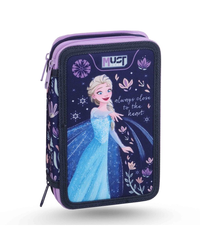 TROUSSE PLAT 3 POCHES - MUST TEAM DISNEY - FROZEN BLEU
