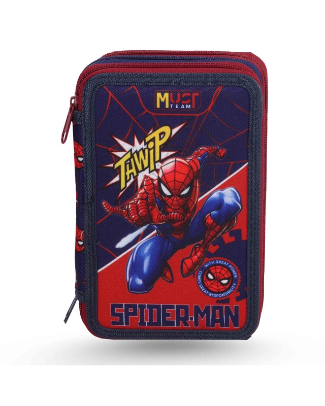 TROUSSE PLAT 3 POCHES - MUST TEAM DISNEY - SPIDERMAN