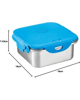 LUNCH BOX ENFANT ACIER INOXYDABLE 1L AVEC COUVERCLE BLEU – MAPED