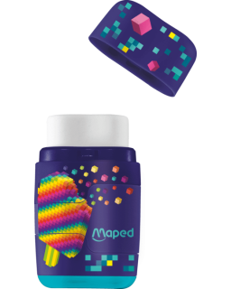 BLISTER TAILLE CRAYON + GOMME PIXEL PARTY MAPED