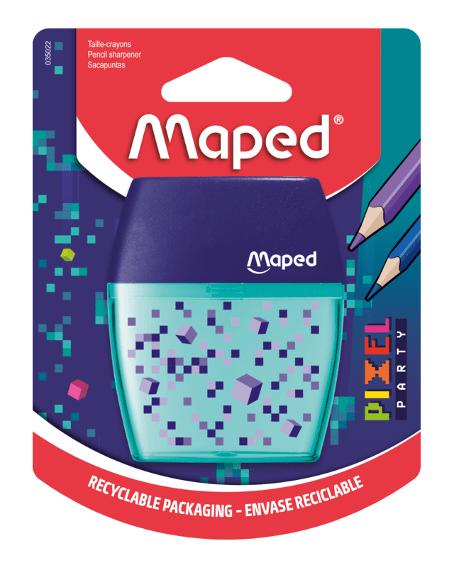 TAILLE CRAYON 2 TROU PIXEL PARTY MAPED